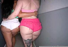 I am Zoey Foxx and Trixi Brooks in a parade