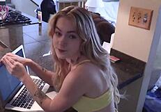 Nasty blonde sage fox with stepdad seth brogan