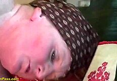 Ugly farmer grandma gets rough ass fucked on the ranch