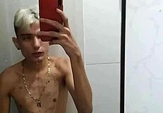 Jerking off in the bathroom after the soccer game