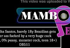 Agatha Santos Barely 18 Brazilian Gets Ass Fucked