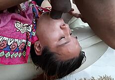 Giving delicious blowjobs to my stepbrother's impressive member