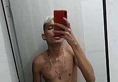 Jerking off in the bathroom after the soccer game