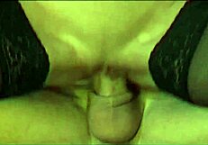 She slips into hot lingerie and takes a big cock deep in her ass, moaning as it thrusts hard.