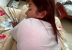 She pulls down the shorts and fucks her hard, what a wild amateur latina moment