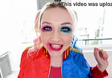 arielle aquinas as sexy harley quinn look-a-like