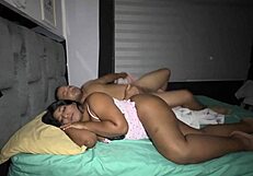 stepfather sneaks into his stepdaughters bed and accidentally fucks her filling her pussy with a lot of cum