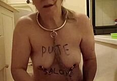 This 2024 BDSM slave endures pissing and belting in a humiliating outdoor scene