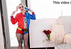arielle aquinas as sexy harley quinn look-a-like