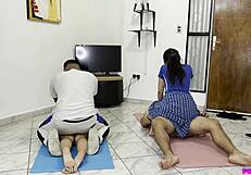 friend's wife gives me a massage but i can't resist her charms