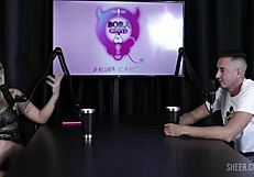 Compilados do Matheus Caetano no Bora Cast com Bruna Carlos - Parte 1 watch on sheer red