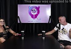 Compilados do Matheus Caetano no Bora Cast com Bruna Carlos - Parte 1 watch on sheer red