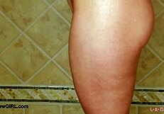 Captivating Blonde Model Takes A Shower In Casting Interview