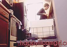 Girl Ignores You While Cleaning Kitchen, Giantess Records!