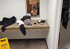 Public Shower Blowjob Caught Masturbating