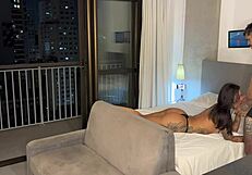 Made Him Cum By Squeezing Pussy!