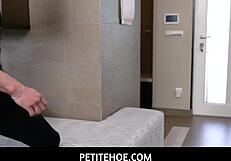 spoiled teen getting anal from stepdad's cock