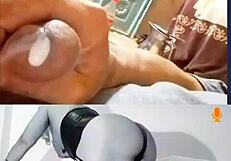 cum tribute to hotty puttta milf, lots of cum on her shaved pussy