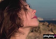 Oh Wow, Mila Azul Strips Off Her Sexy Uniform Revealing Big Natural Tits!