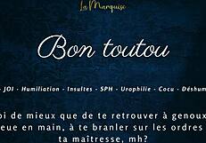 Can you obey like a good dog in this french joi femdom?