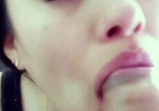 Homemade Blowjob Featuring Deep Throat and Cumshot Facial