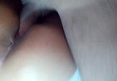 Cheating Wife Sucks Big Black Cock. She Gets Creampied in Doggy by Black Stranger.