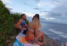 Did you see me fuck that hot blonde on the beach?