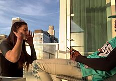 Watch the sunset creampie in LA with ass worship and blowjob