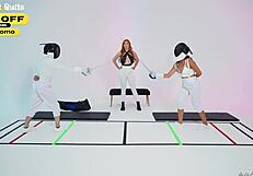 Lauren Phillips And Rose Lynn In Hard Masked Action