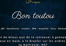 Can you obey like a good dog in this french joi femdom?