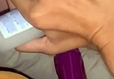 First time using large toys close-up