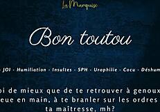 Can you obey like a good dog in this french joi femdom?