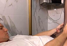 Nylon Secretary Footjob