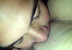 friend teases with cock rub before plunging deep into wife's wet pussy