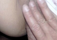 hot stepdaughter alone at home loves to play with her wet pussy in pov