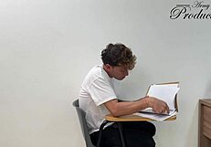 i seduce my classmate. i fuck him in class