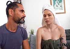 Hunt4k Man Satisfies Another Guy's Blonde Girlfriend For Cash