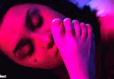 Acidalia Worships Feet For The First Time!