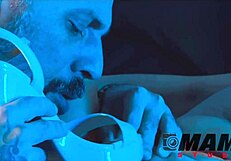 hot milf seduces friend with sheer feet