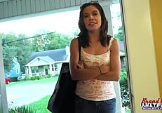 Sexy coeds jamie litton and meredith lick pussies and share cock