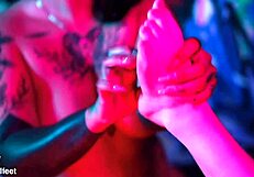 Acidalia Worships Feet For The First Time!