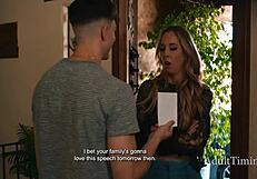 bastard threatens to spill step dad's sordid affair with millie morgan