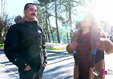 Amateurs Ask People on Street if They Want to Fuck Pornstar Elena De La Vega