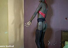 Her BODY Is SMOKING HOT With Oiled ASS And Small WAIST