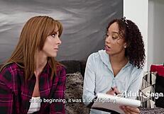 alexis tae and lumi ray make laundry wet with lesbian sex