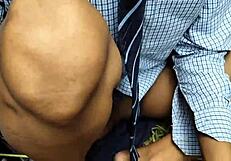 my hot indian college girlfriend moans as i fuck her deep in the jungle