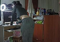 HOT SEX WITH ALUBNA WHILE SHE DOES CHORES, LETTING ME PENETRATE HER DEEPLY!