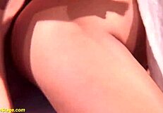 i'm watchin' this skinny babe gettin' banged on a public stage, it's so crazy