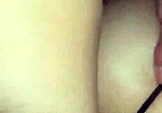 young girl gets double penetration in homemade trio with curvy girl