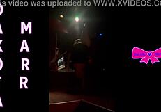 dakota marr pole dancing seductively in nebraska strip club
